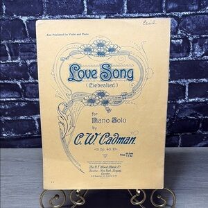 Vintage Sheet Music - Love Song by C.W. Cadman